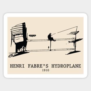 Henri Fabre’s Hydroplane 1910 Seaplane Sticker